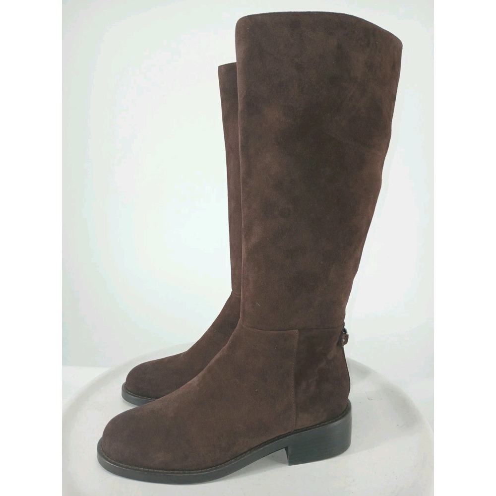 Sam Edelman Milla Womens Tall Brown Suede Leather Boots Size 10 New C133